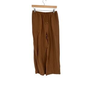 Rachel Zoe Elastic Waist Relax Pants Brown Lounge Minimal Women’s Size Small
